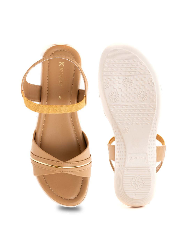 Khadim Wedge Heel Slingback Sandal for Women