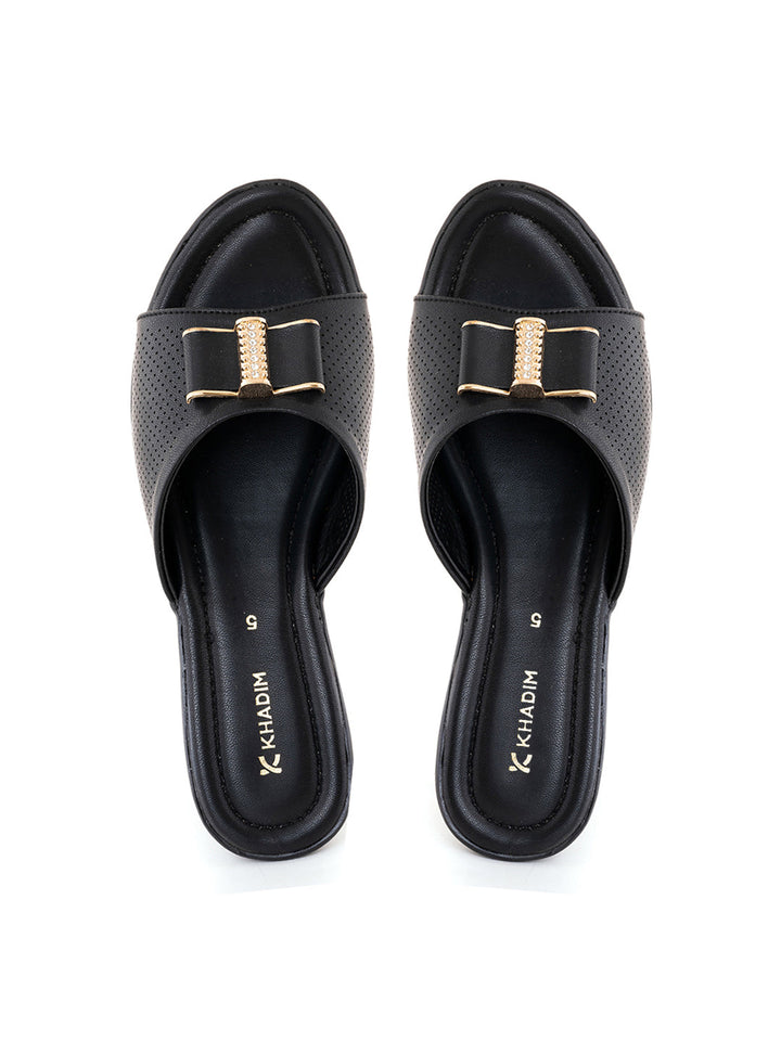 Khadim Wedge Heel Mule Slip On Sandal for Women