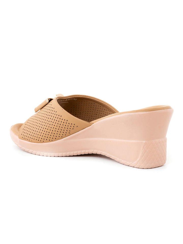 Khadim Wedge Heel Mule Slip On Sandal for Women