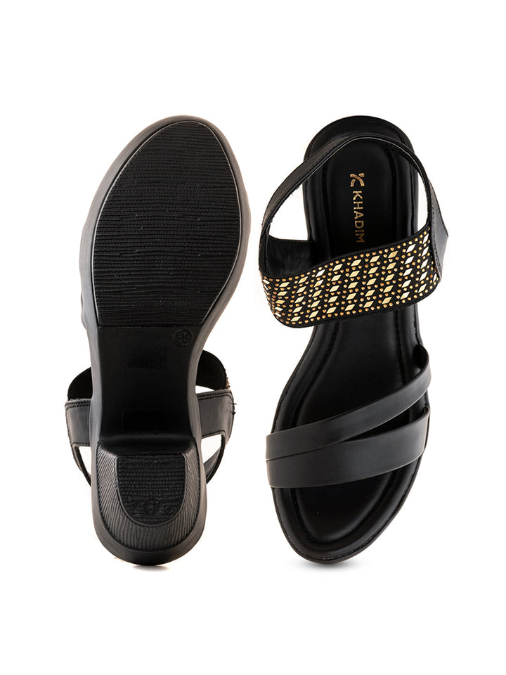 Khadim High Heel Block Slingback Sandal for Women