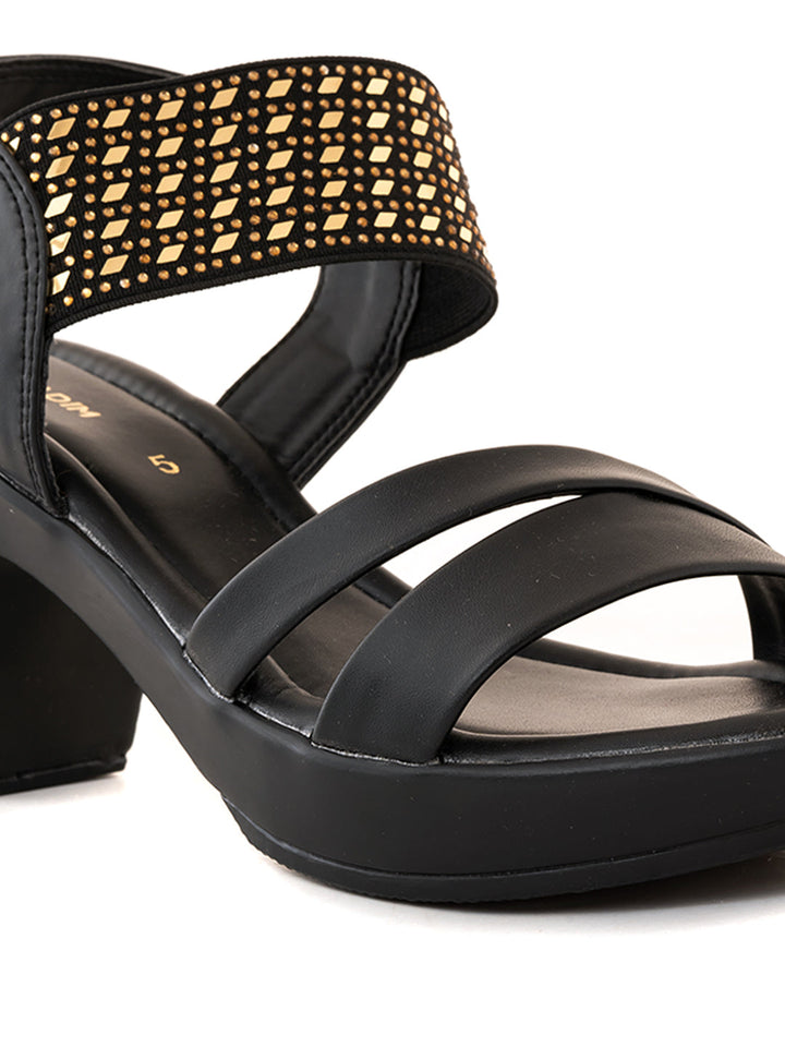 Khadim High Heel Block Slingback Sandal for Women