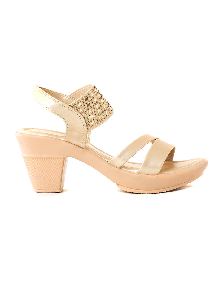 Khadim High Heel Block Slingback Sandal for Women