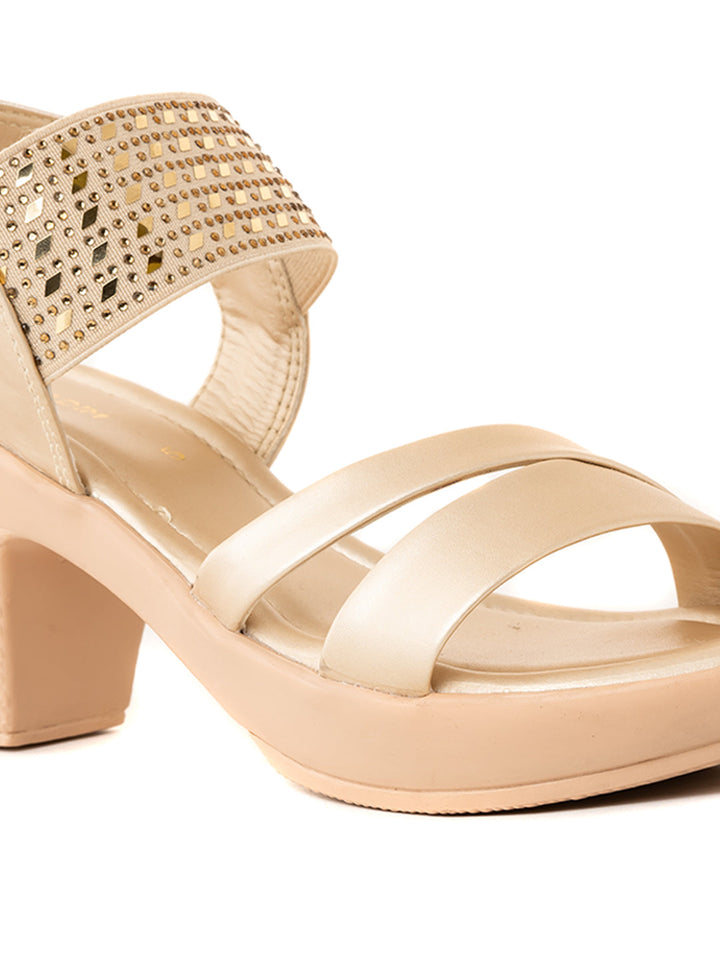 Khadim High Heel Block Slingback Sandal for Women