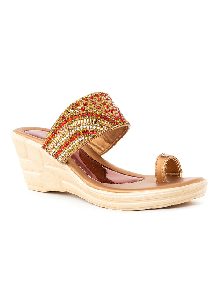 Khadim Wedge Heel Slip On Sandal for Women