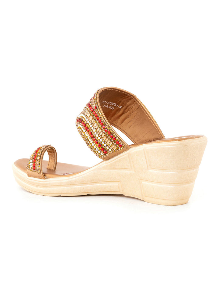 Khadim Wedge Heel Slip On Sandal for Women