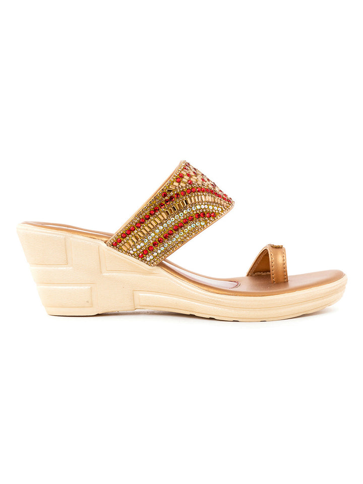 Khadim Wedge Heel Slip On Sandal for Women