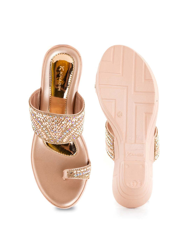 Khadim Wedge Heel Slip On Sandal for Women