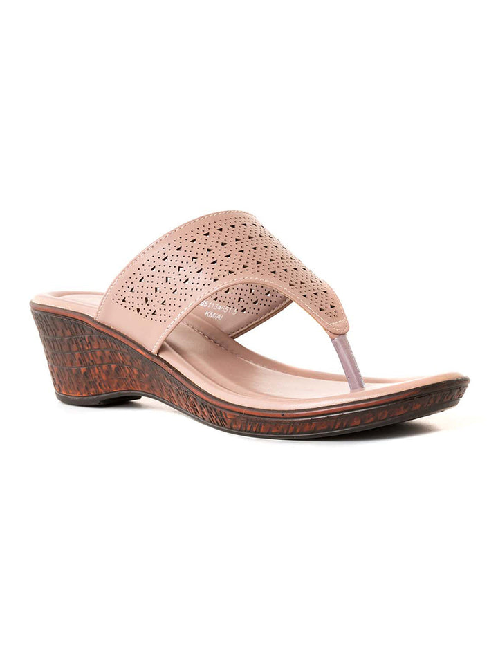 Khadim Sharon Wedge Heel Slip On Sandal for Women