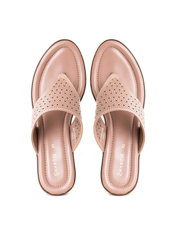 Khadim Sharon Wedge Heel Slip On Sandal for Women