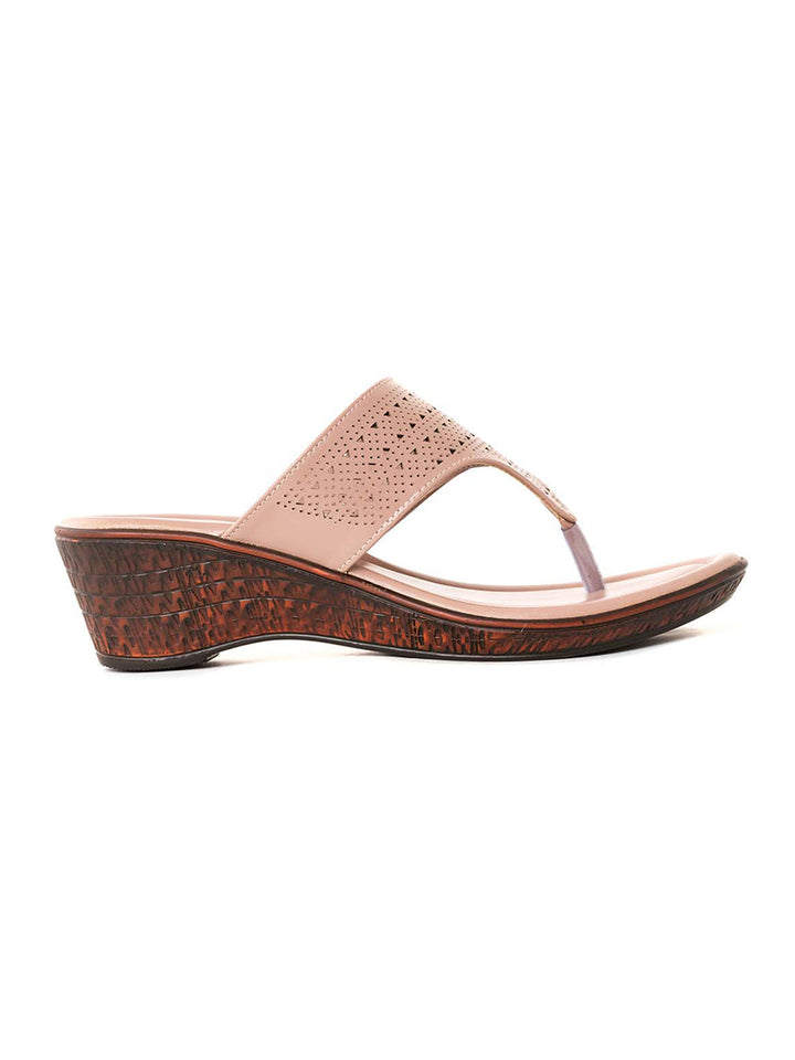 Khadim Sharon Wedge Heel Slip On Sandal for Women