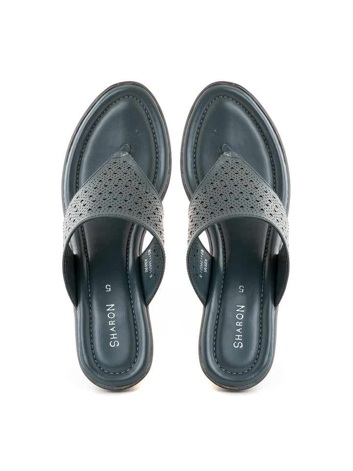Khadim Sharon Wedge Heel Slip On Sandal for Women
