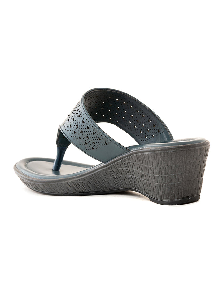 Khadim Sharon Wedge Heel Slip On Sandal for Women