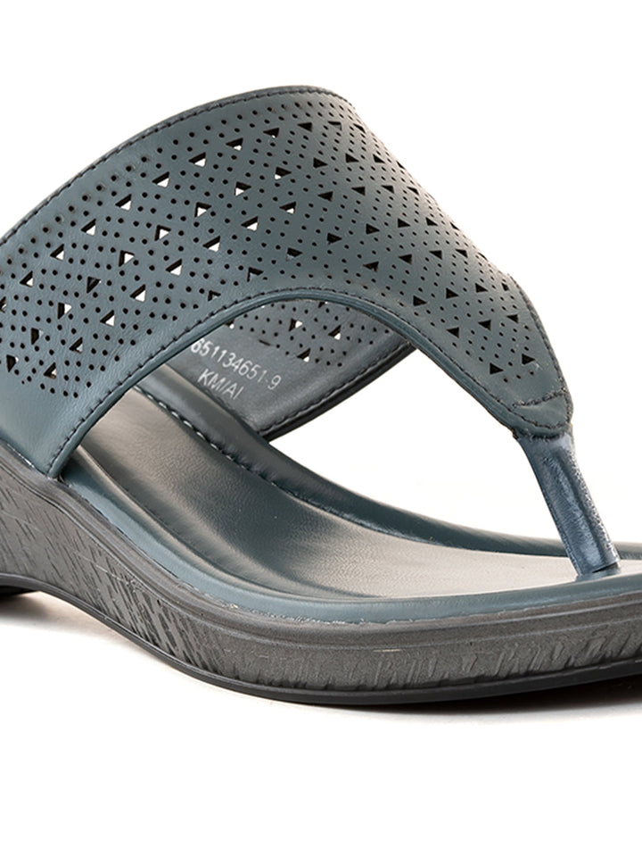Khadim Sharon Wedge Heel Slip On Sandal for Women