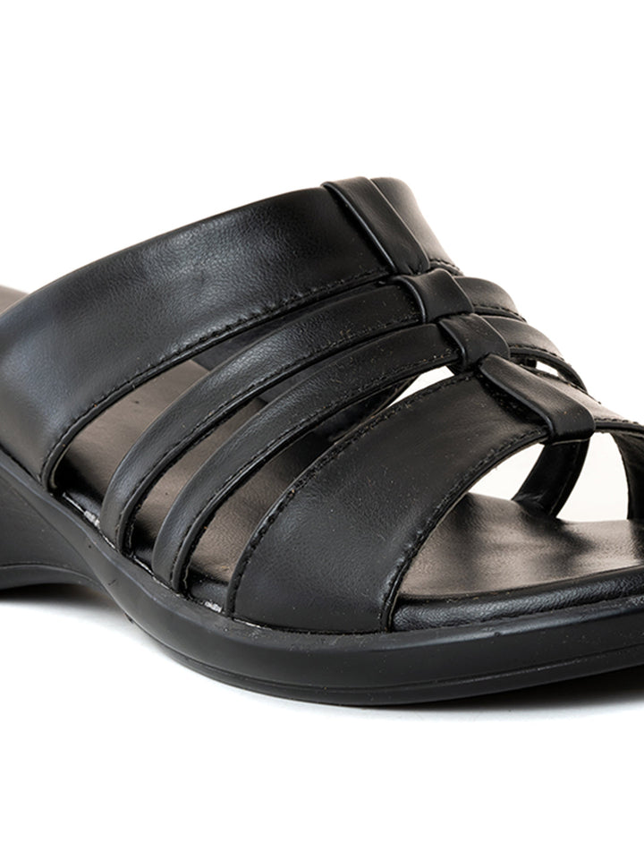 Khadim Sharon Wedge Heel Mule Slip On Sandal for Women