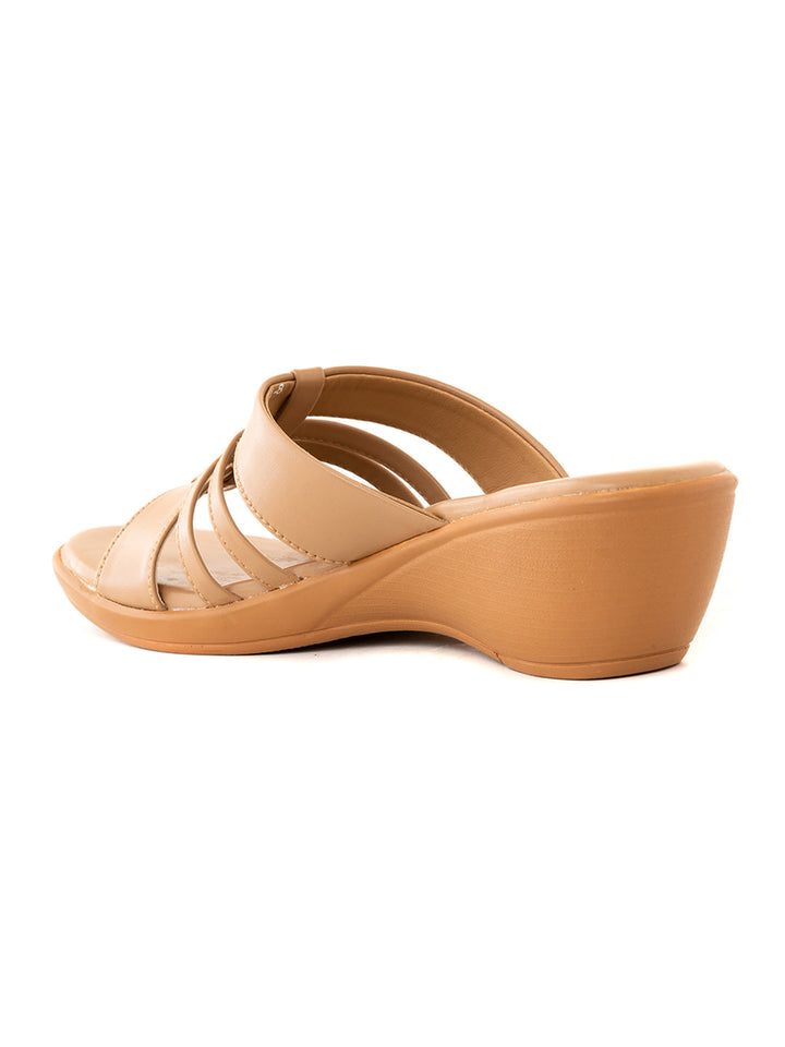 Khadim Sharon Wedge Heel Mule Slip On Sandal for Women