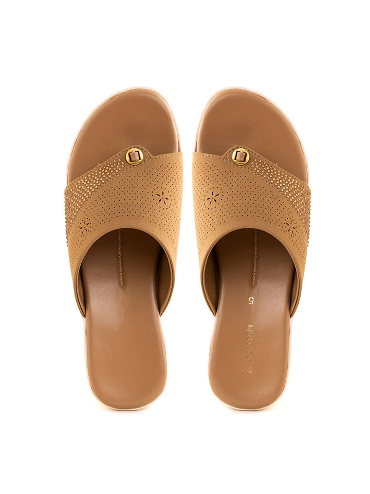 Khadim Wedge Heel Slip On Sandal for Women