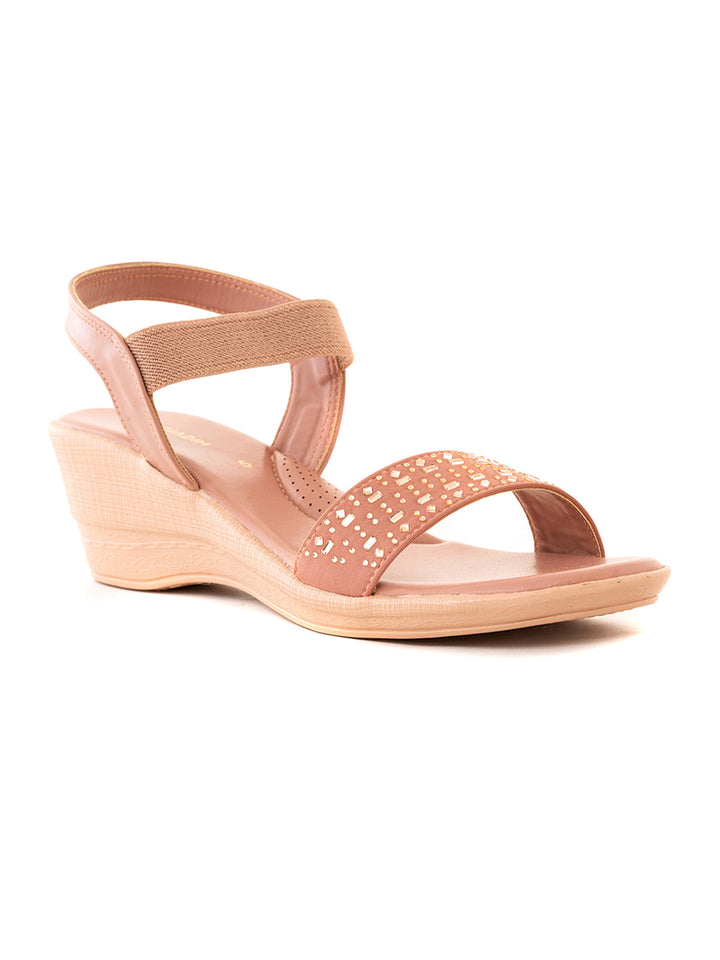 Khadim Wedge Heel Slingback Sandal for Women