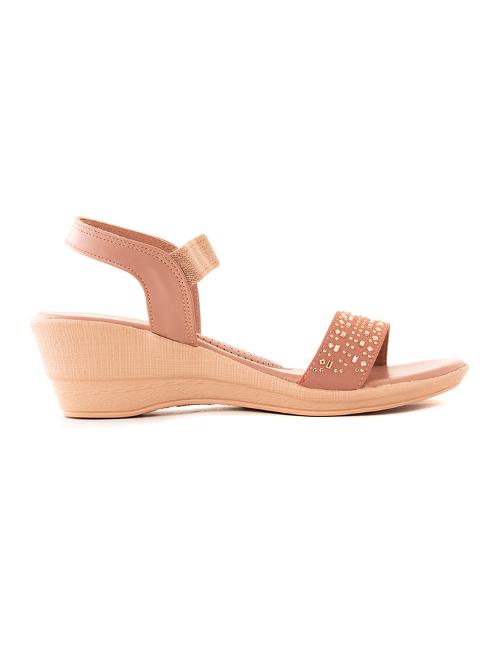 Khadim Wedge Heel Slingback Sandal for Women