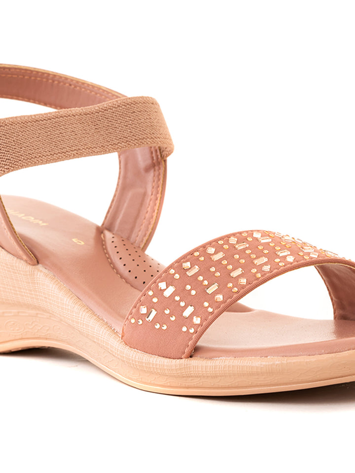 Khadim Wedge Heel Slingback Sandal for Women