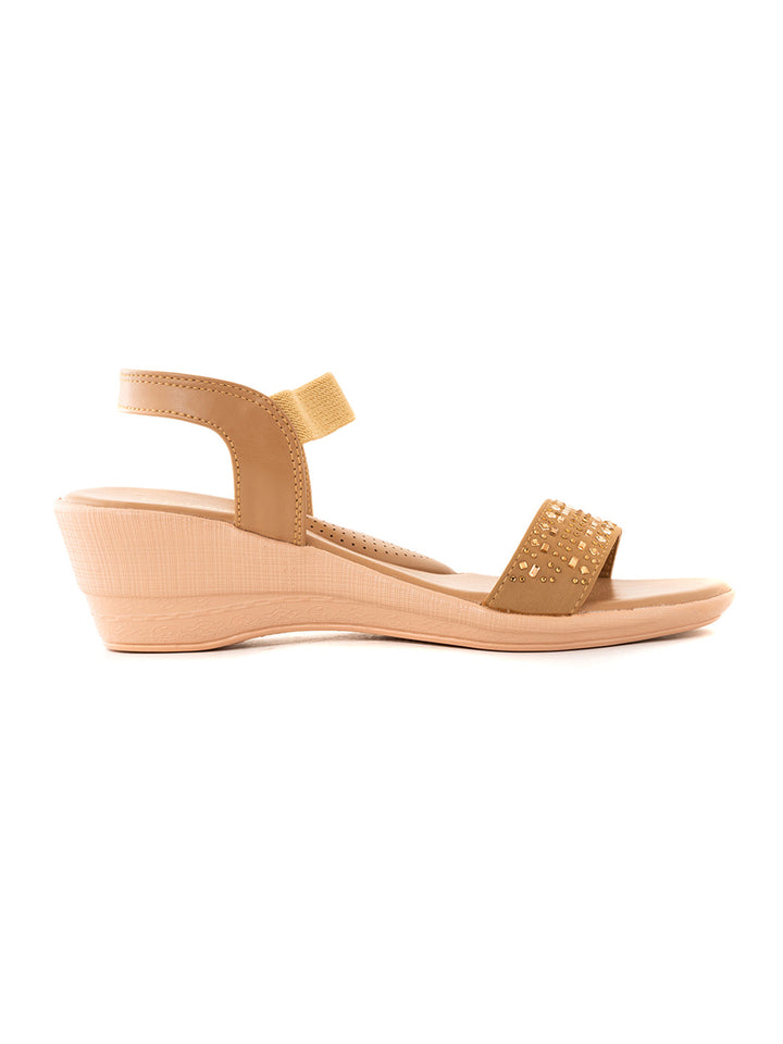 Khadim Wedge Heel Slingback Sandal for Women