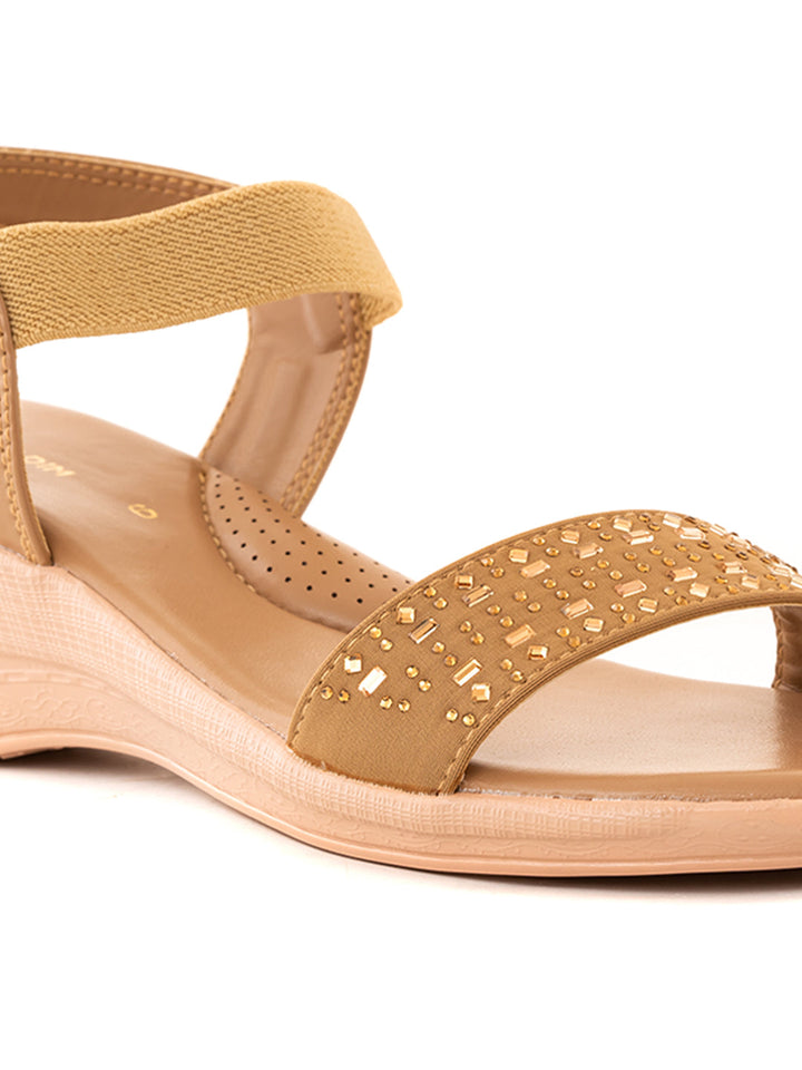 Khadim Wedge Heel Slingback Sandal for Women