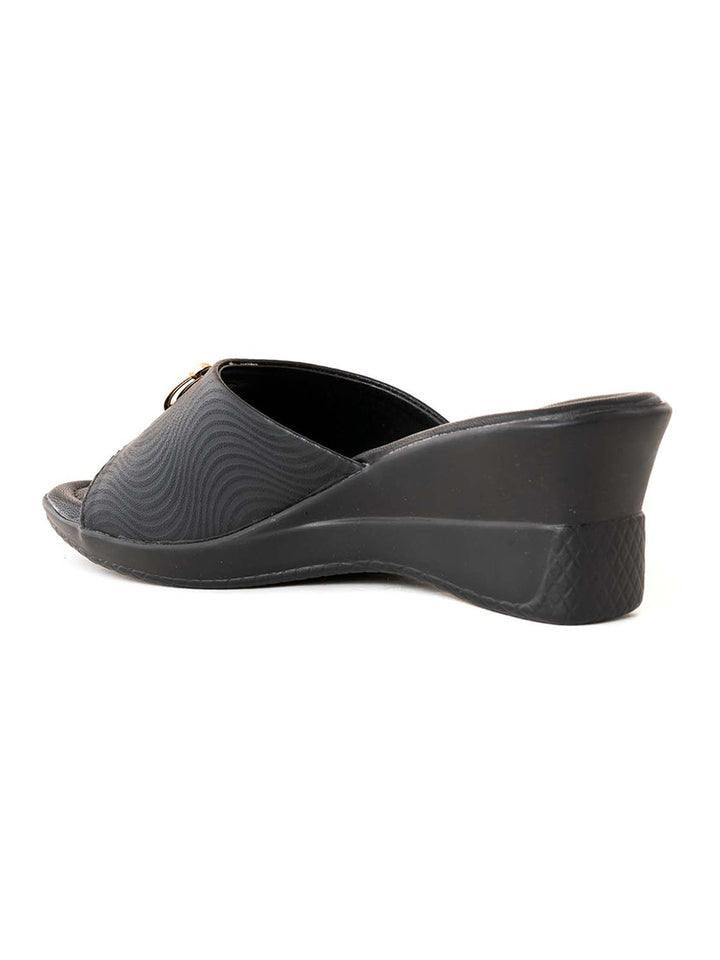 Khadim Wedge Heel Mule Slip On Sandal for Women