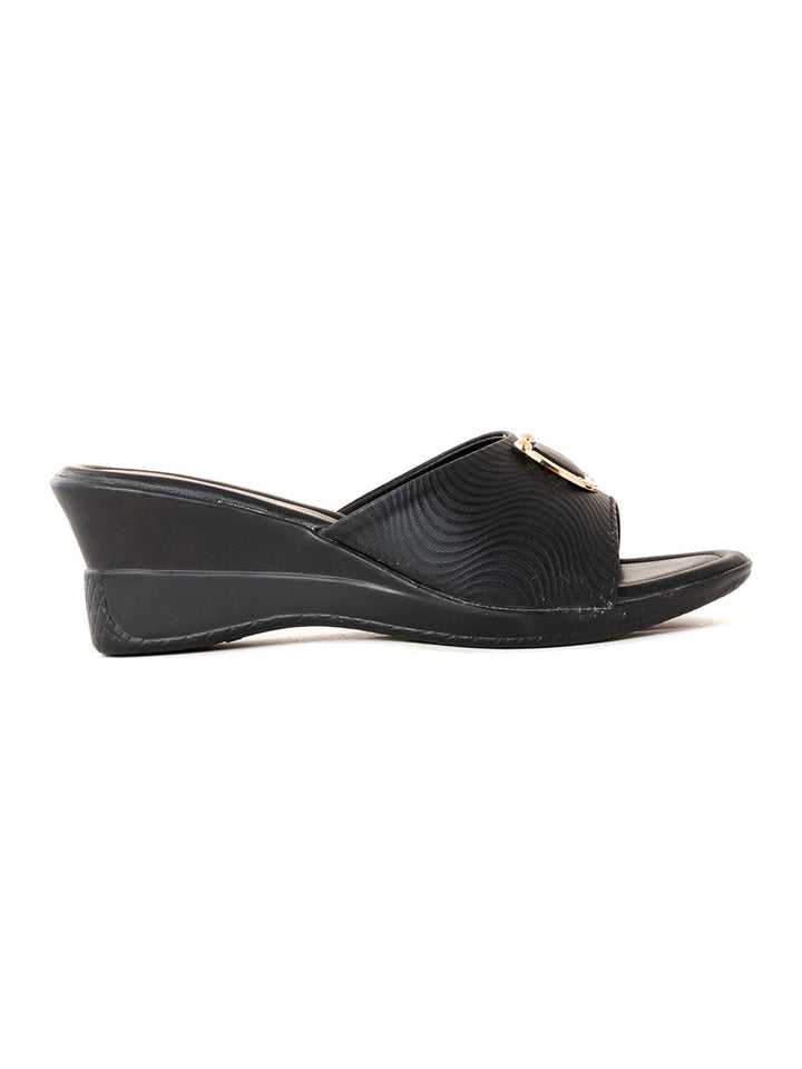 Khadim Wedge Heel Mule Slip On Sandal for Women
