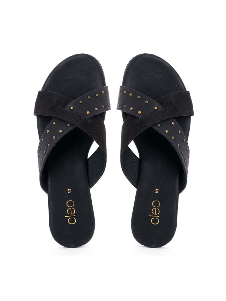 Khadim Cleo Flat Mule Slide Sandal for Women