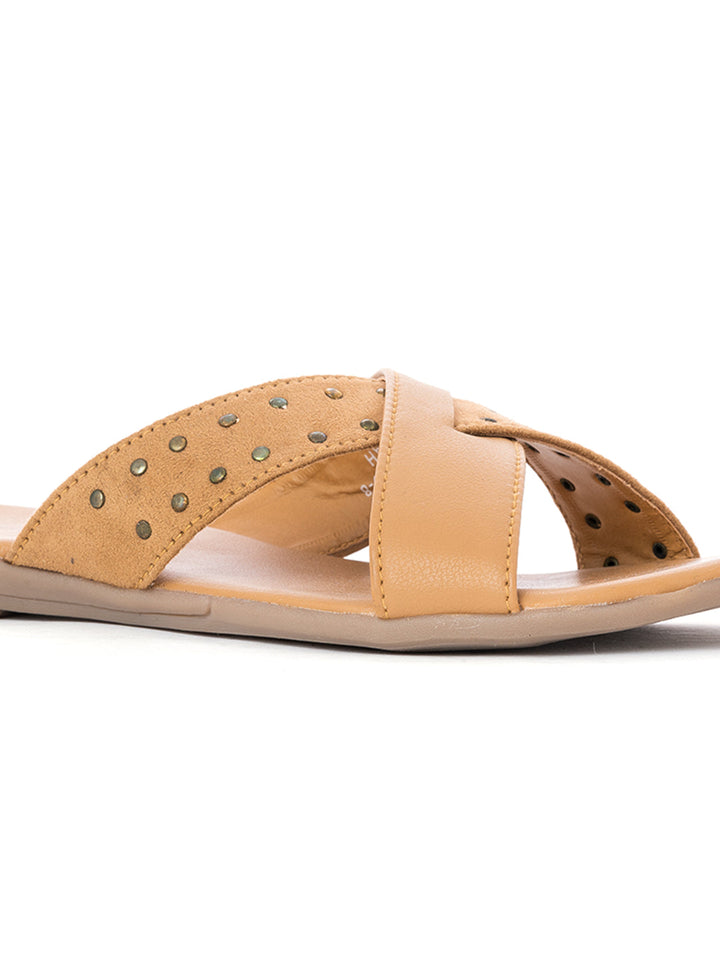 Khadim Cleo Flat Mule Slide Sandal for Women
