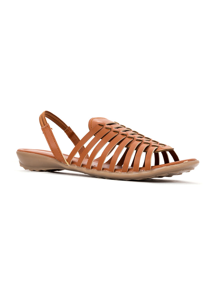 Khadim Flat Slingback Huarache Sandal for Women