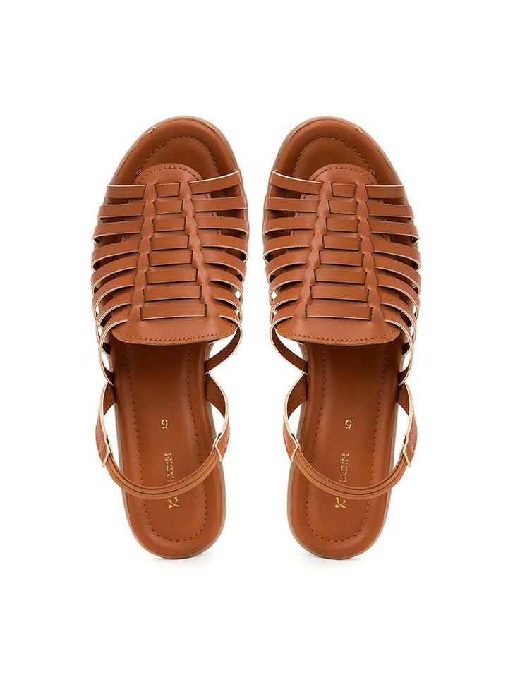 Khadim Flat Slingback Huarache Sandal for Women