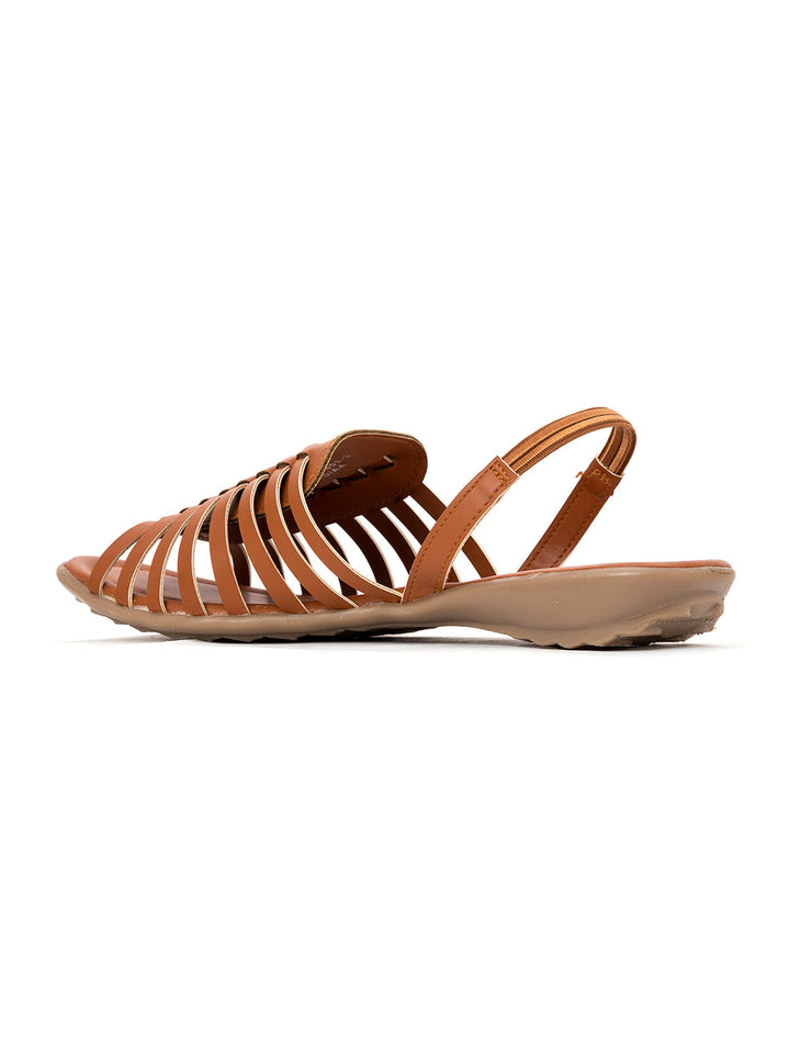 Khadim Flat Slingback Huarache Sandal for Women