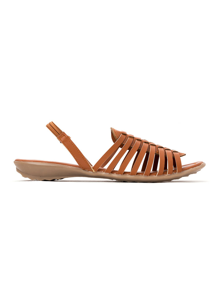 Khadim Flat Slingback Huarache Sandal for Women