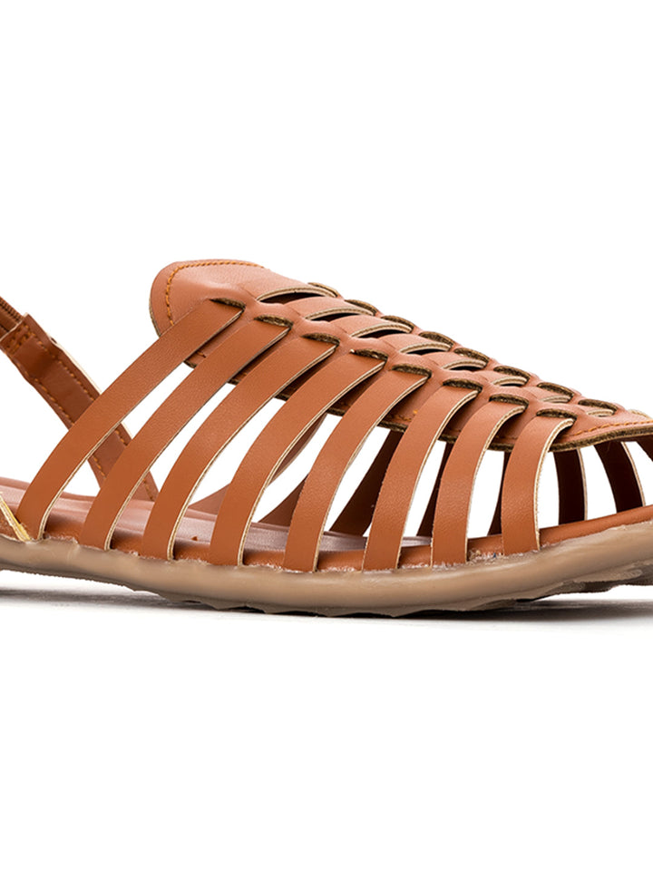 Khadim Flat Slingback Huarache Sandal for Women