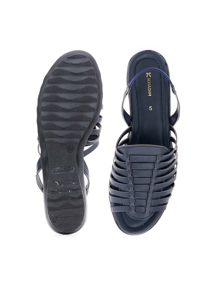 Khadim Flat Slingback Huarache Sandal for Women