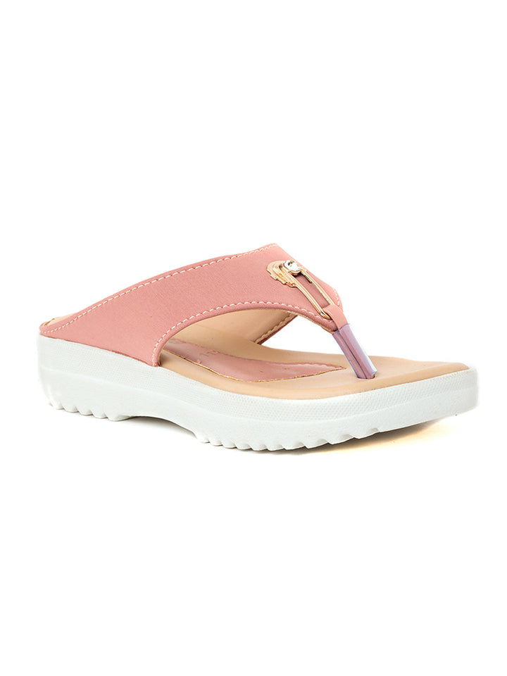 Khadim Adrianna Flat Slip On Sandal for Girls - 4.5-12 yrs
