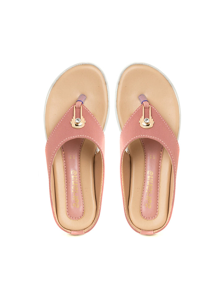Khadim Adrianna Flat Slip On Sandal for Girls - 4.5-12 yrs