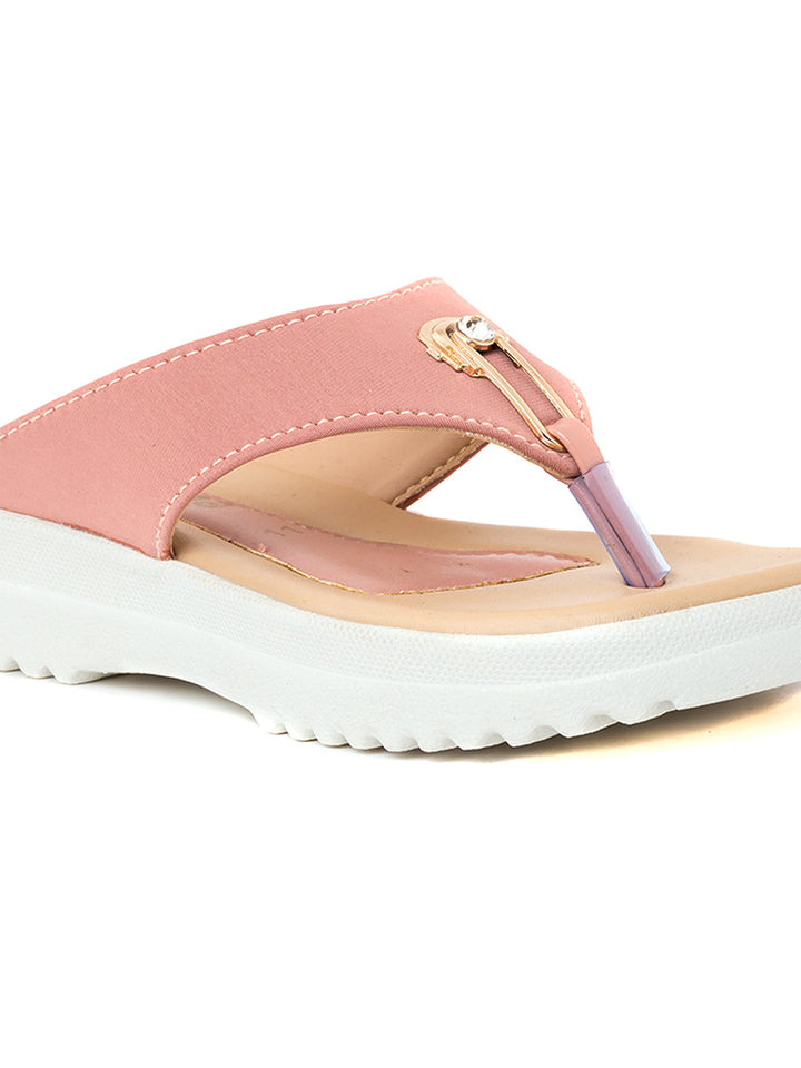 Khadim Adrianna Flat Slip On Sandal for Girls - 4.5-12 yrs