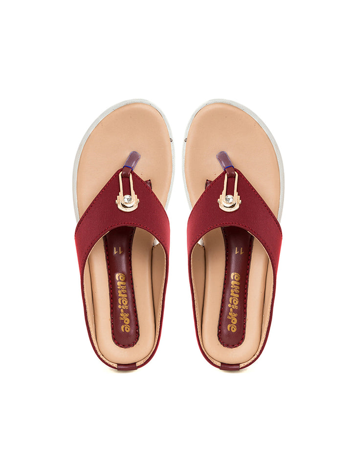 Khadim Adrianna Flat Slip On Sandal for Girls - 4.5-12 yrs