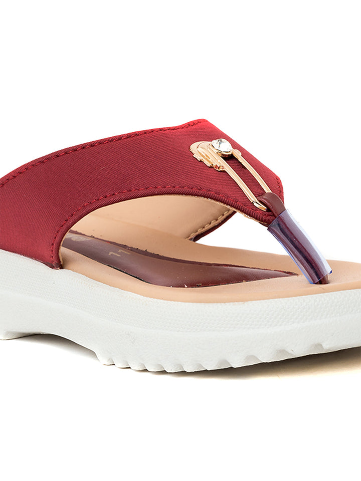 Khadim Adrianna Flat Slip On Sandal for Girls - 4.5-12 yrs