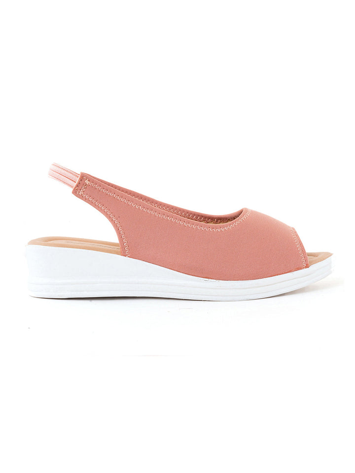 Khadim Adrianna Wedge Heel Peep-Toe Slingback Sandal for Girls - 4.5-12 yrs
