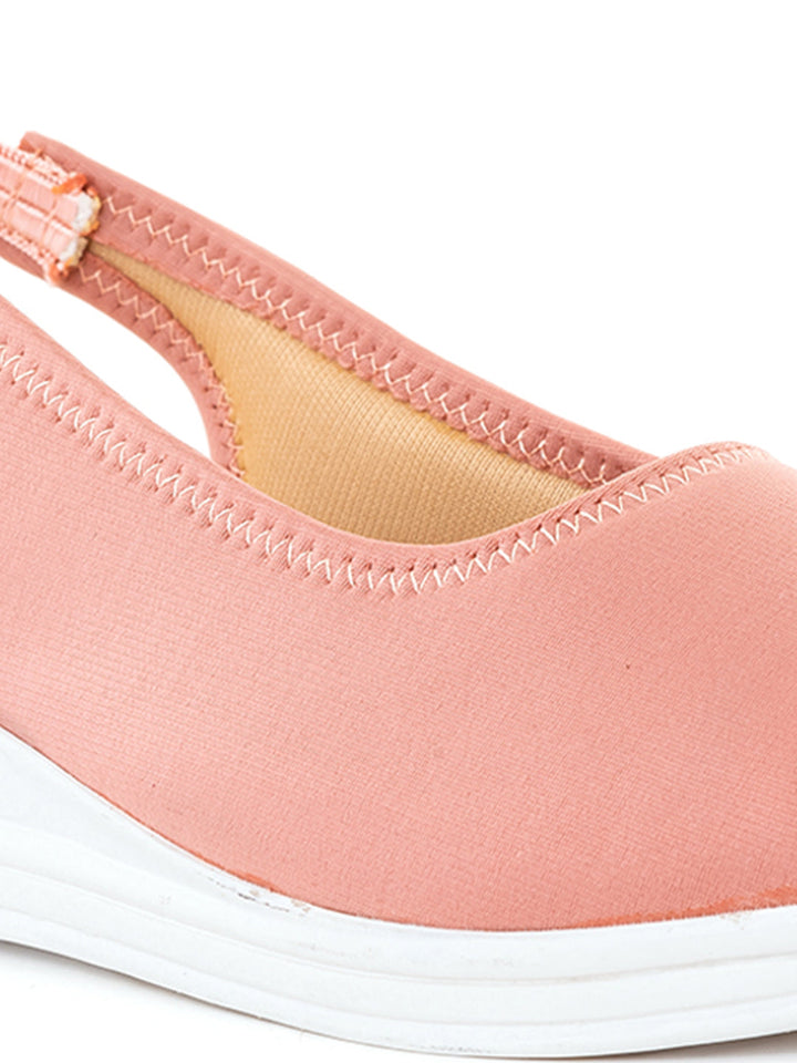 Khadim Adrianna Wedge Heel Peep-Toe Slingback Sandal for Girls - 4.5-12 yrs