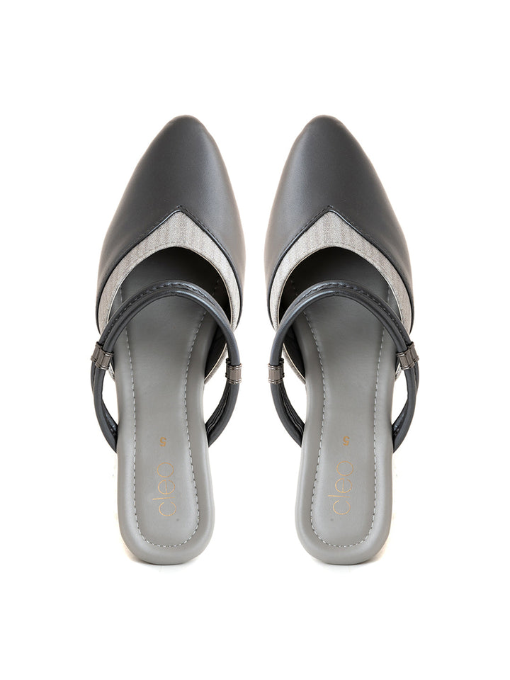 Khadim Cleo Wedge Heel Mule Slip On Sandal for Women