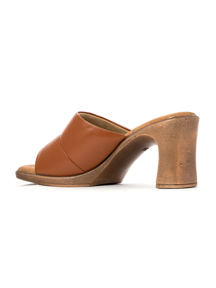 Khadim Sharon High Heel Block Mule Slip On Sandal for Women