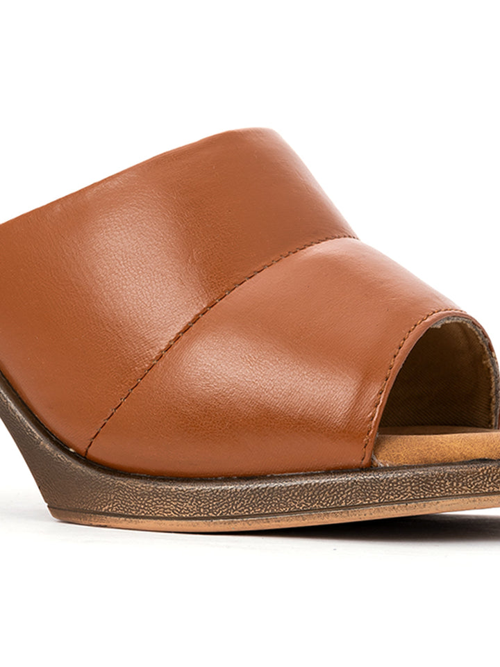 Khadim Sharon High Heel Block Mule Slip On Sandal for Women