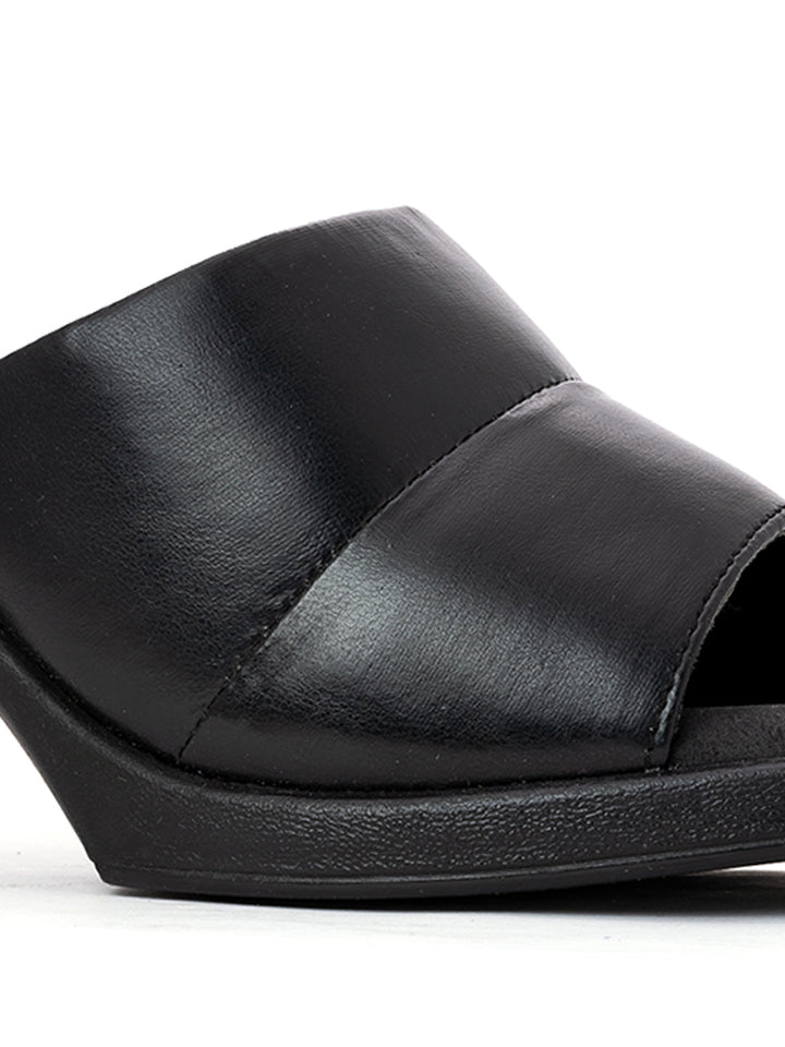 Khadim Sharon High Heel Block Mule Slip On Sandal for Women
