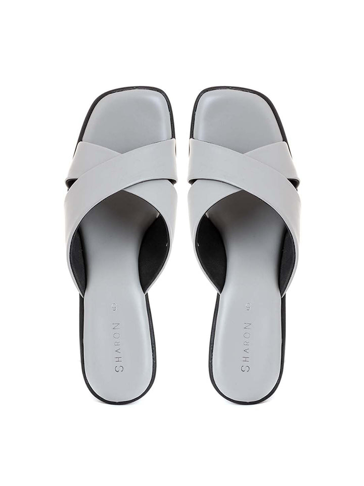 Khadim Sharon High Heel Block Mule Slip On Sandal for Women
