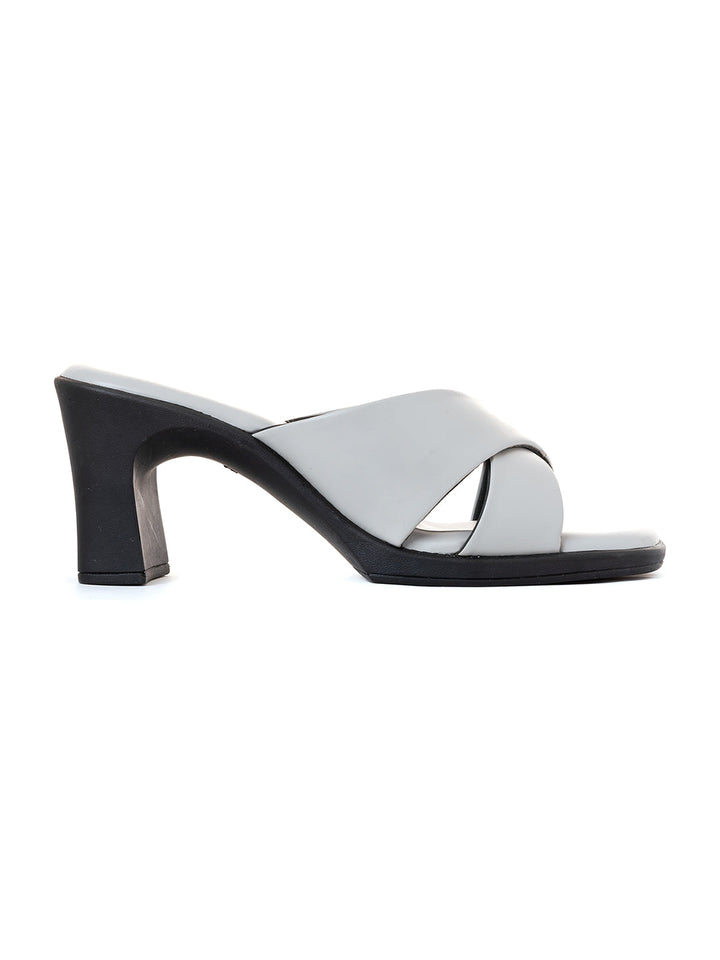 Khadim Sharon High Heel Block Mule Slip On Sandal for Women