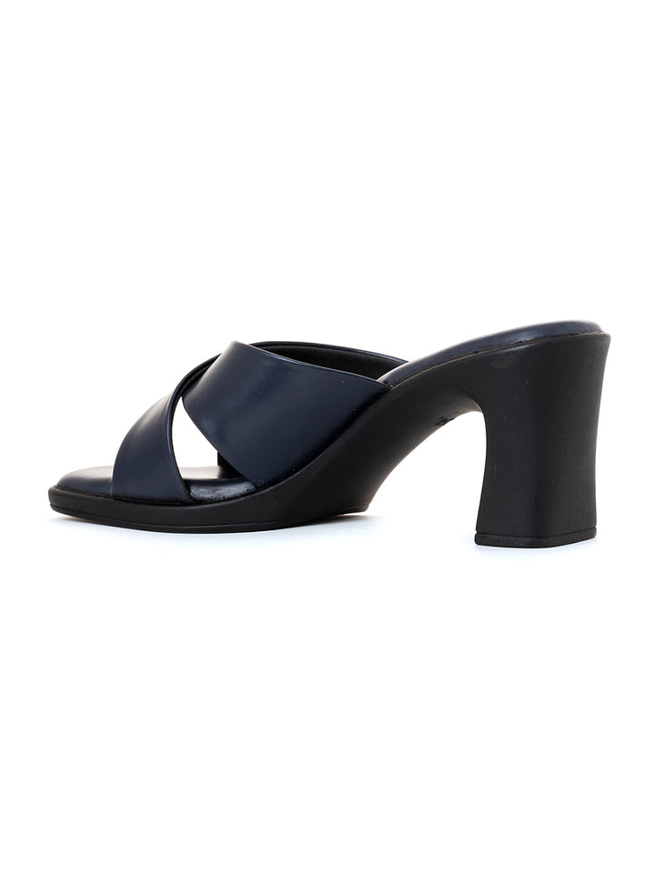 Khadim Sharon High Heel Block Mule Slip On Sandal for Women