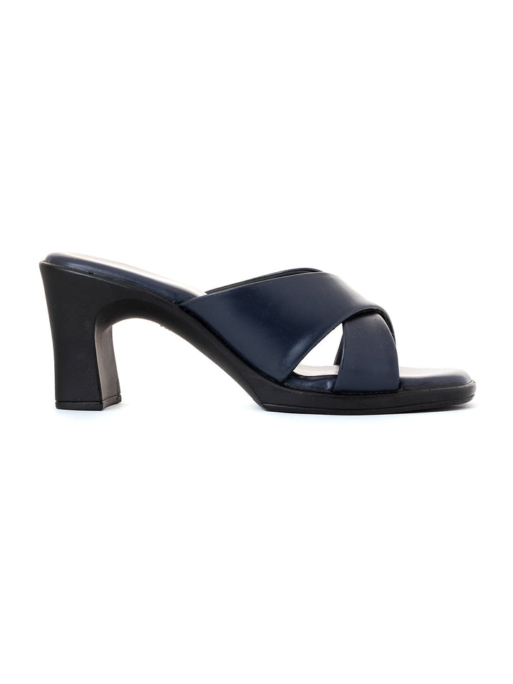 Khadim Sharon High Heel Block Mule Slip On Sandal for Women